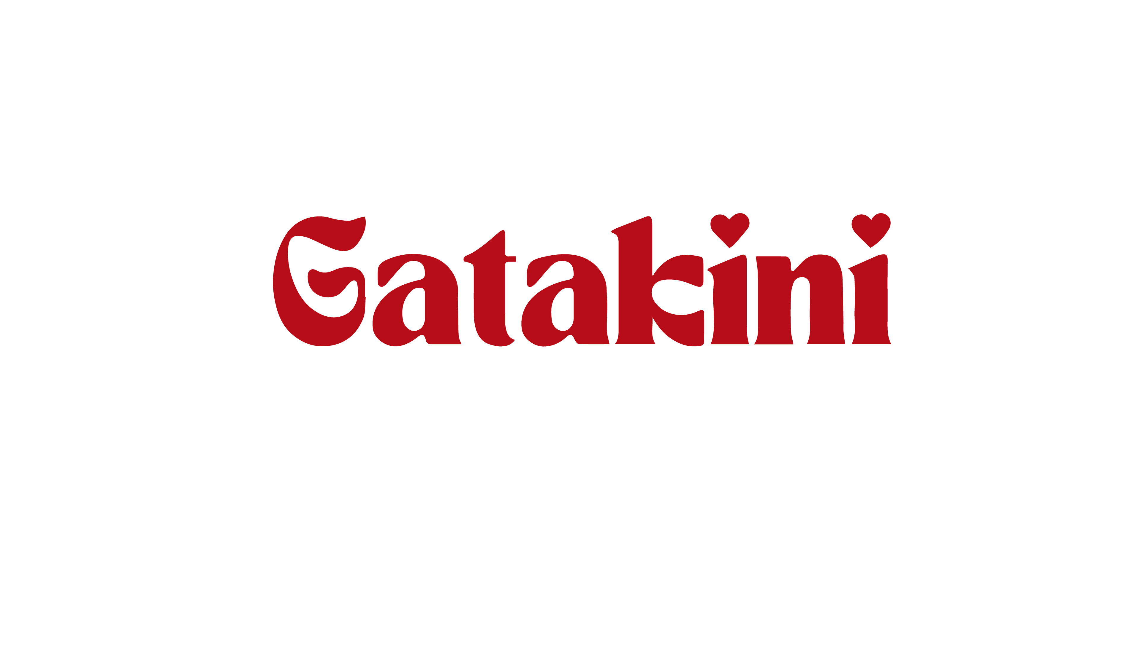 Red 'Gatakini' logo on a white background